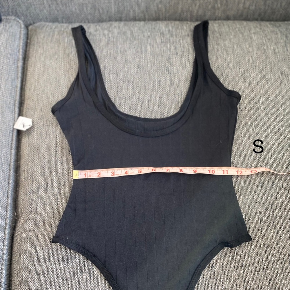 Black bodysuit ribbed small medium large NWT - Picture 9 of 16